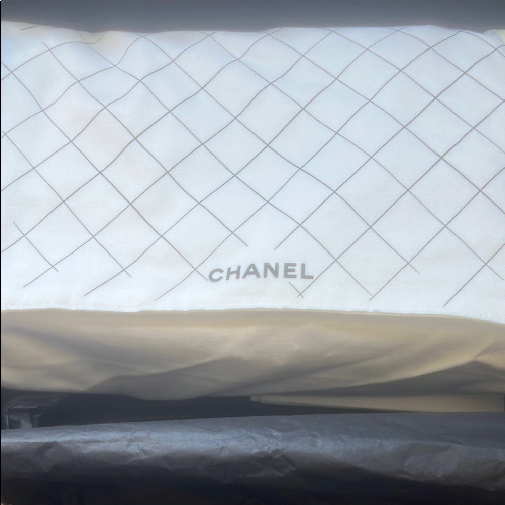 Chanel White Quilted Bedding